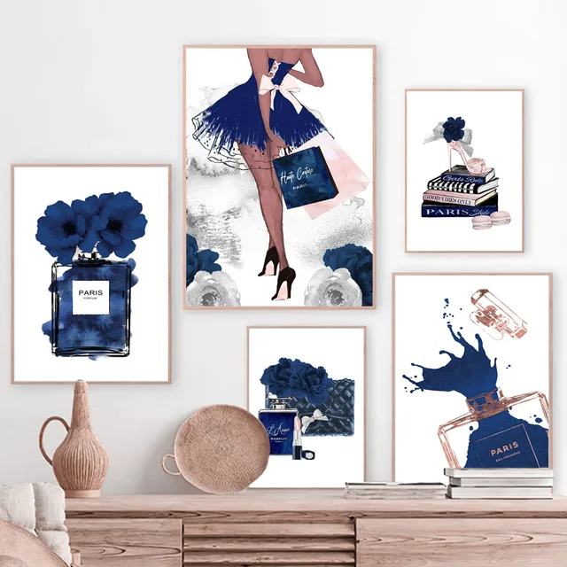 Blue Chanel Wall Art