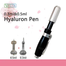 Vesta 2 в 1 гиалуроновая ручка для инъекций по заводской цене,, высокое давление, без иглы, гиалуроновая кислота, ручка для губ, наполнитель для лица