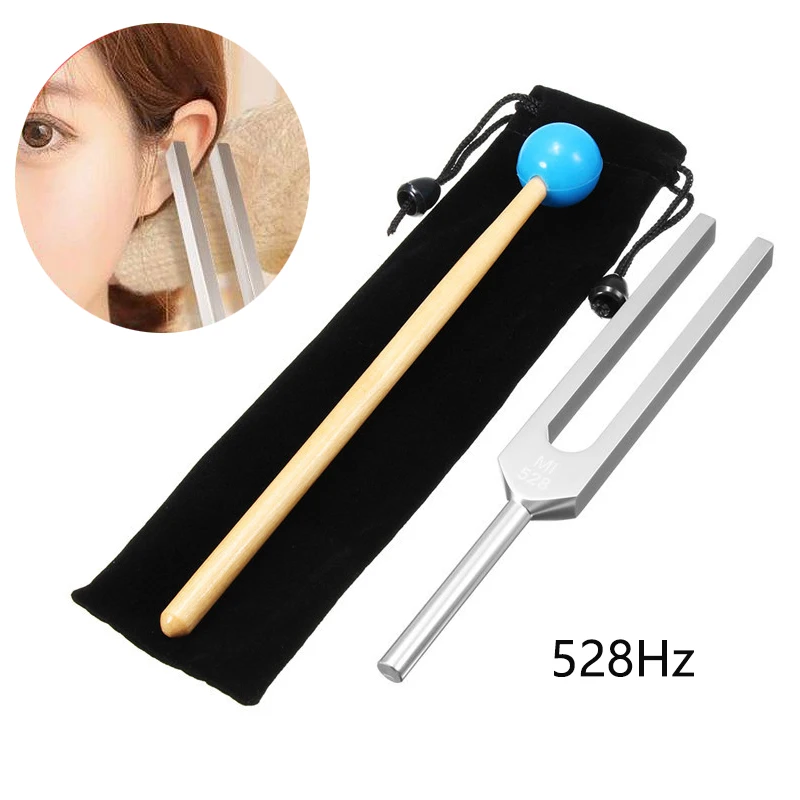 OM Tuner Weighted Tuning Fork+Mallet+removable Color Rubber Ball for handle 