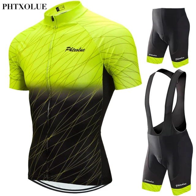 US $19.98 Phtxolue 2020 Cycling Set Men Cycling Clothing MTB Bike Clothes Breathable Anti-UV Road Bicycle Wea