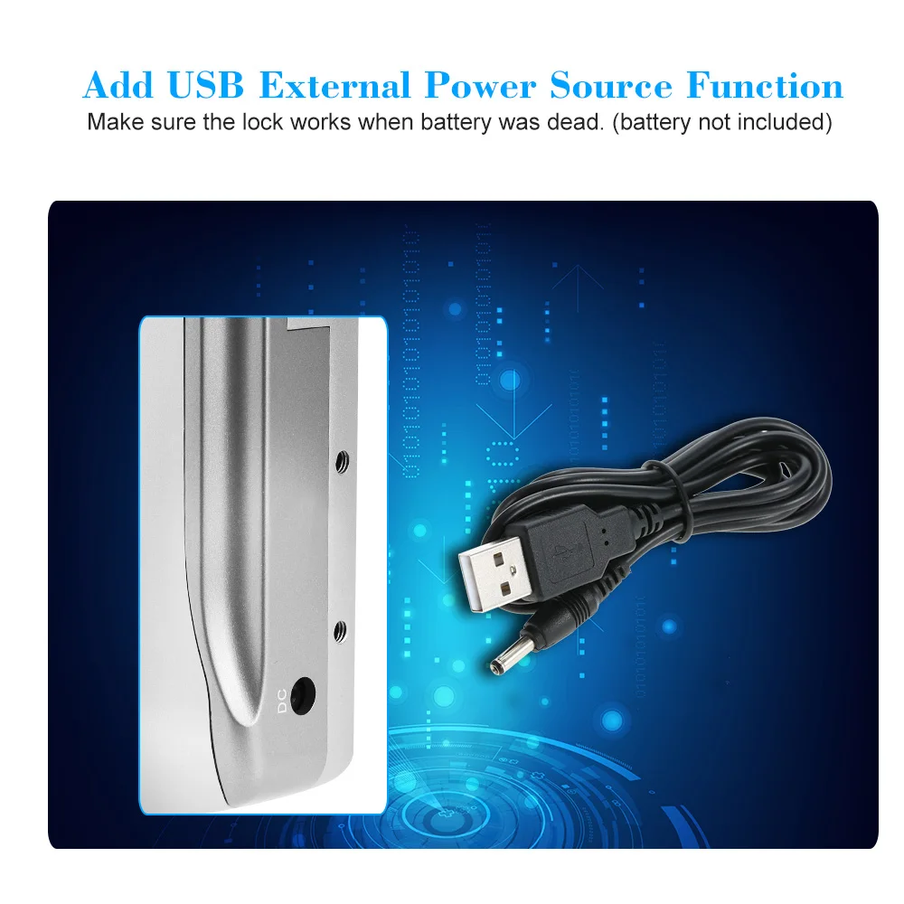 WF-010U Wireless Security Invisible Keyless Entry Door Intelligent Lock Home Smart Remote Control Lock APP Bluetooth Unlocking