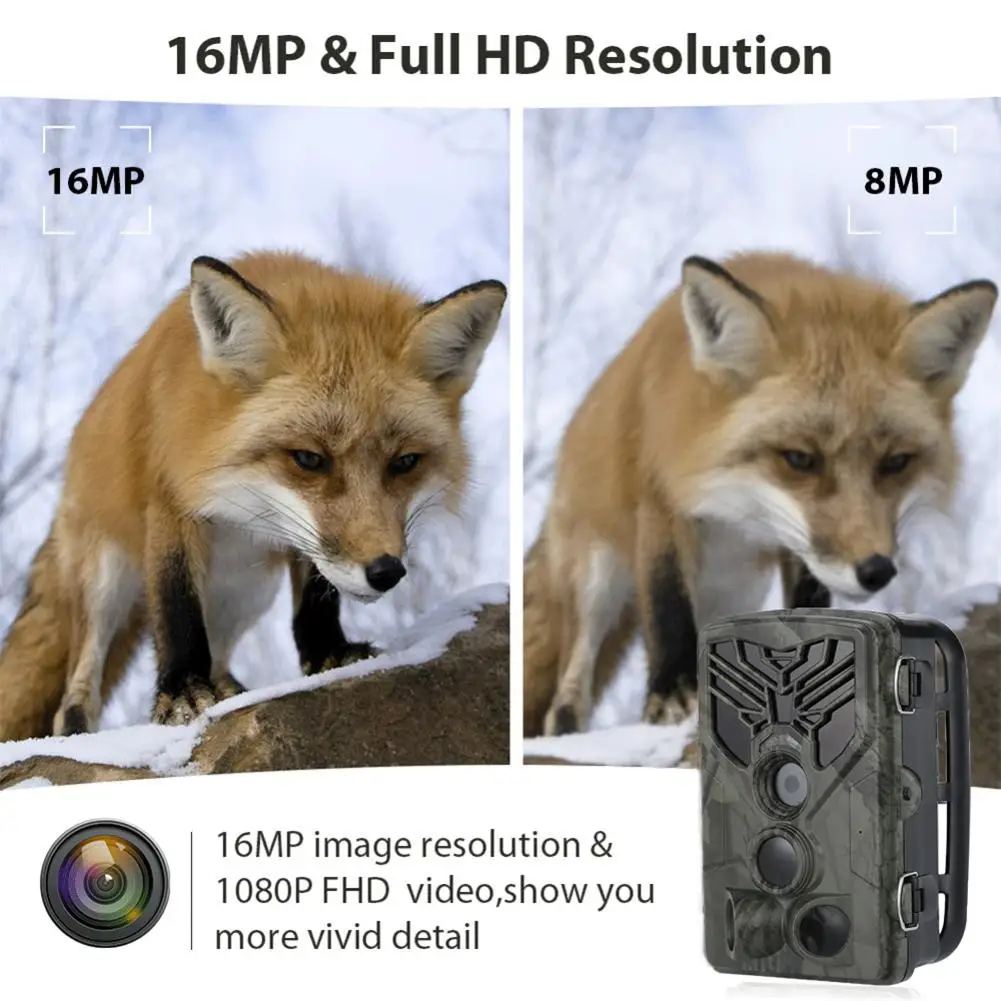 HC-810A, уличная охотничья камера, скаутская камера, 1080 P, 16 МП, HD, PIR, движения, ночное видение, угол 120 градусов, Дикая камера