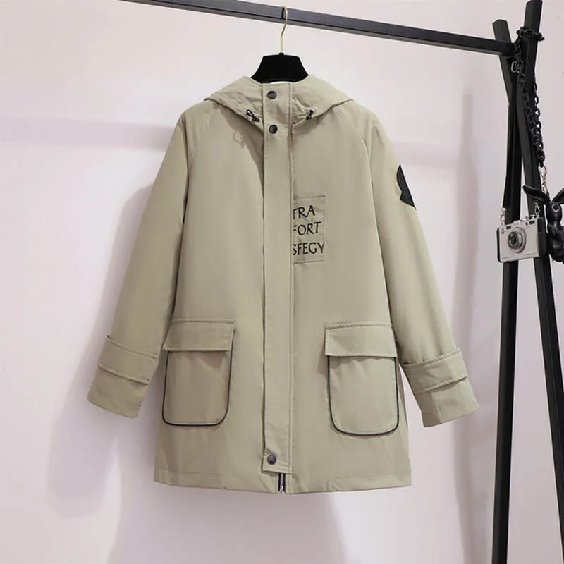 light green Осенне-зимнее женское пальто, большие размеры 155 см, 6XL, 7XL, 8XL, 9XL, 10XL, Женское пальто, хаки, светильник, зеленого цвета - Цвет: light green