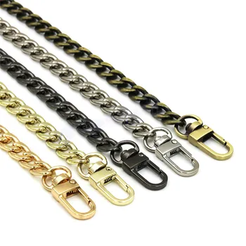 

120cm Hardware Double Woven Iron Chain Metal Chain For Shoulder Bags Handbag Buckle Handle DIY Belt For Bag Strap Accessories