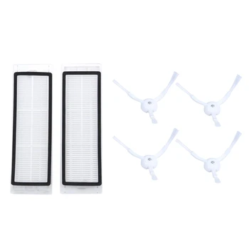 

2 Pcs Hepa Filter ing Machine Accessories for Xiaomi Roborock & 4Pcs Side Brush for Xiaomi Roborock S50 S51 Vacuum Cleaner