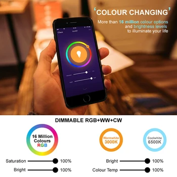 

Konesky IP 20 Wi-Fi 4.0 Smart Bulb Home Lighting Lamp 7W E27 Smart LED Bulb Timer Voice Could Change Color By Phone App