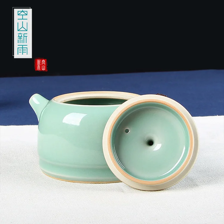 Пустой горный Xinyu Longquan Celadon чайный набор кунг-фу пуэр красный зеленый чай чайник керамический чайный набор настраиваемый