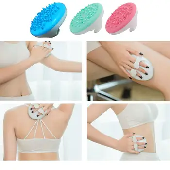 

Massage Meridian Brush Body Oil Brush Flower Tooth Meridian Massage Brush Silicone Body Massage Brush