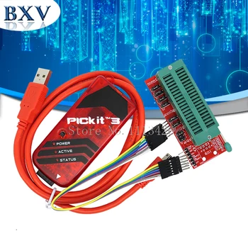

1set PICKIT3 Programmer + PIC ICD2 PICKit 2 PICKIT 3 PICKIT 3.5 Programming Adapter Universal Programmer Seat