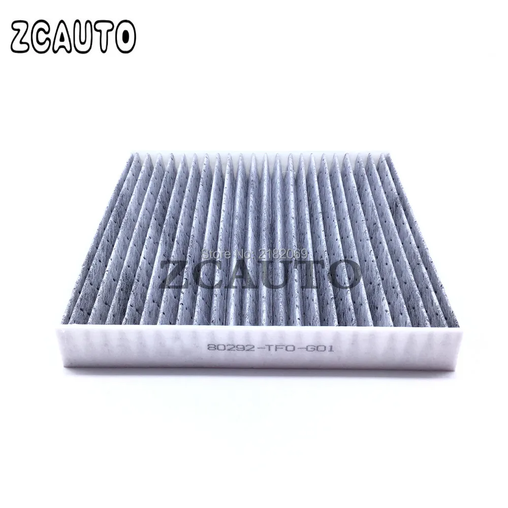 Car Auto Carbon Fiber Cabin Air Filter For Honda CRZ Civic HRV Fit