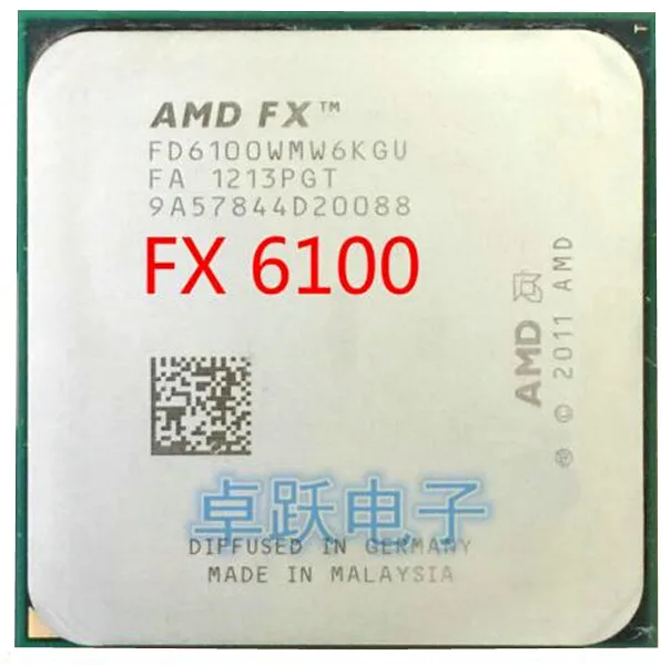 Процессор AMD FX серии 6100 3 ГГц шестиядерный сокет AM3 + бесплатная