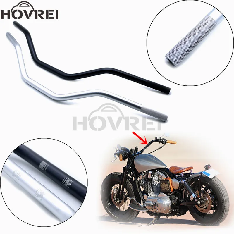 Универсальный 22 мм 7/" ретро мотоцикл 80 см алюминиевый сплав Руль для Yamaha Suzuki Kawasaki Honda Кафе Racer