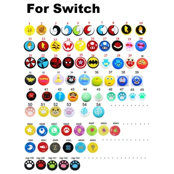 

80models mix color Wholesale Silicone Grip Caps for Nintend Switch Joycon Cap Protective Case for NS Gamepad Joystick Controller