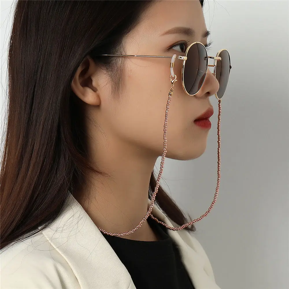 

New Fashion Unisex Mask StrapAnti-lost Beaded Chain Face Mask Lanyards Reading Glasses Chain Neck Strap Mask Cord Holder Jewelry