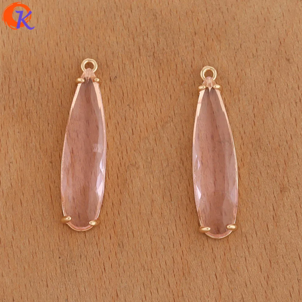Cordial Design 30Pcs 8*33MM Charms Jewelry/Jewelry Accessories/DIY Earrings Making/Earring Findings/Hand Made/Crystal Pendant - cordial