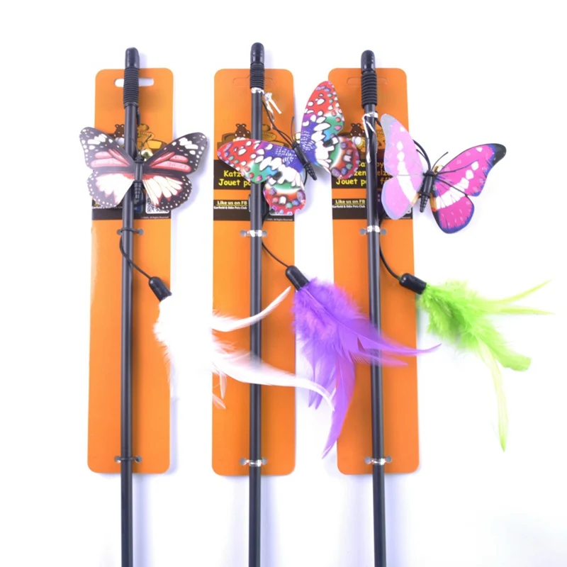 Tease кошачья палочка Butterfly Toys интерактивная игрушка перо с Bewll для кошек