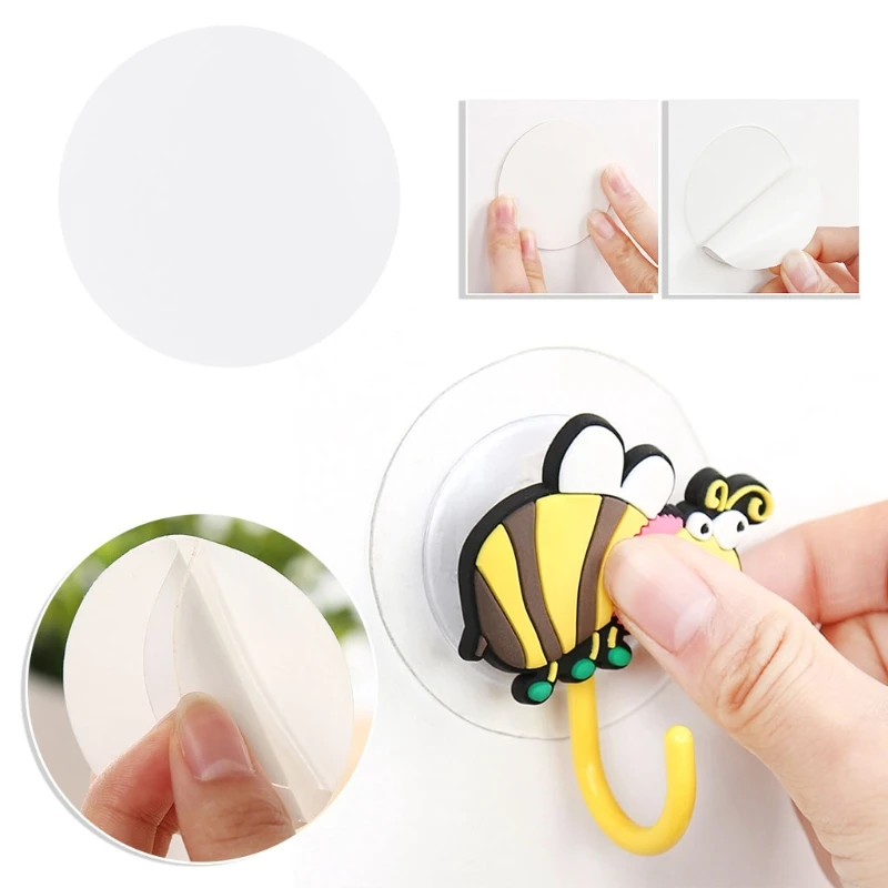 Self Adhesive Hooks Self Adhesive Wall Hooks Wall Nail Adhesive Silicone Double Sided Tape Sticker Suction Cup Sucker Auxiliary Strong Adhesive