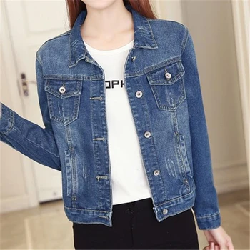 

Woman Spring Plus Size Denim Jacket Winter Plus Velvet Denim Coats Female Fall Thick Chaqueta Veste Vaquero Warm Manteau Abrigo