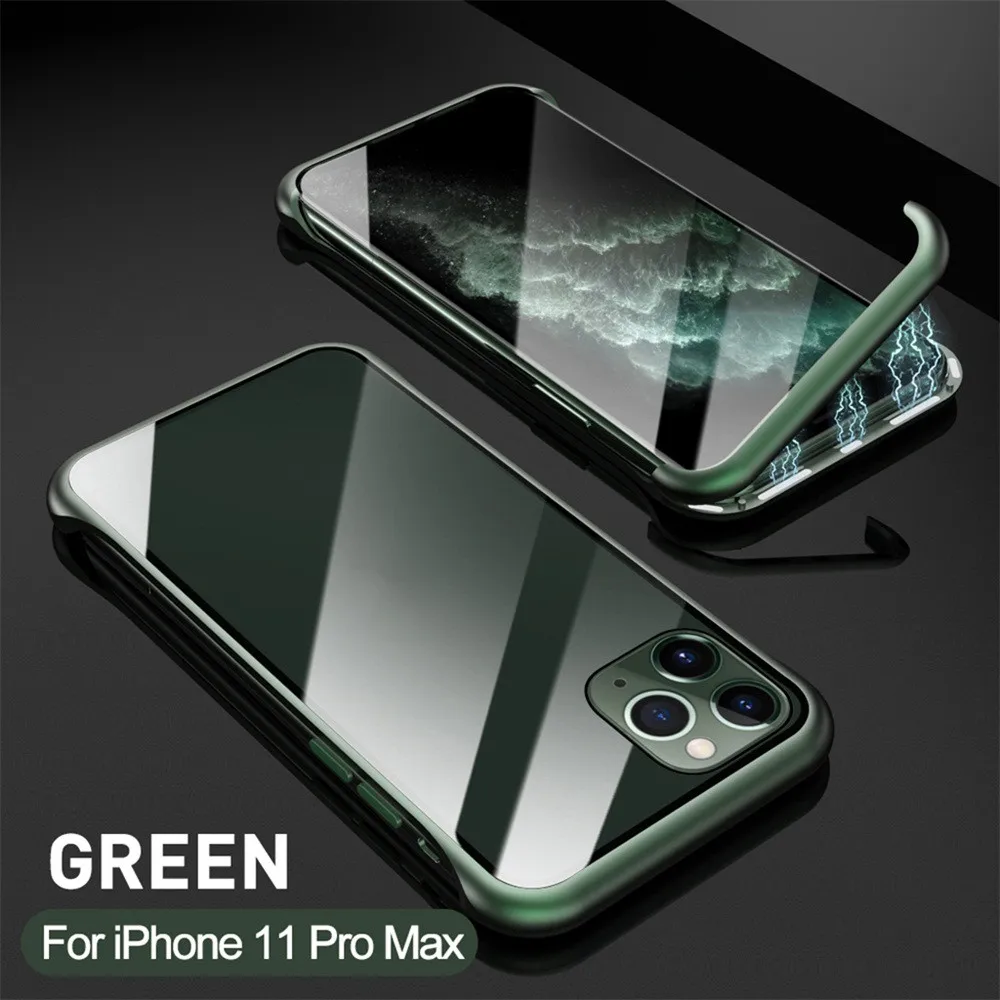 Чехол из закаленного стекла для iPhone 11 Pro Max, 6,5 дюймов, защита от падения, роскошный,, не оставляет отпечатков пальцев, суперпрочный, износостойкий