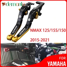 Akcesoria motocyklowe CNC regulowane dźwignie hamulcowe do Yamaha NMAX 125 155 150 2015 #8211 2021 N-MAX NMAX125 NMAX155 NMAX150 tanie tanio sconan CN (pochodzenie) Liny i Kabli 0 35kg Brake Clutch Lever 1inch 2015 - 2021 CNC Aluminum Adjustable Levers Brake Clutch Levers