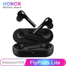 Huawei Honor Flypods Lite, беспроводные наушники, Bluetooth 4,2, Hi-Fi, IP54, водонепроницаемые, с двойным управлением, Беспроводная зарядка