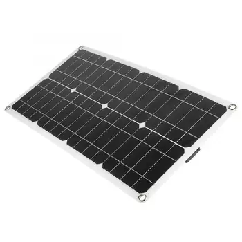 

50W Portable Dual USB Solar Panel Controller Kit Power Supply Accessory