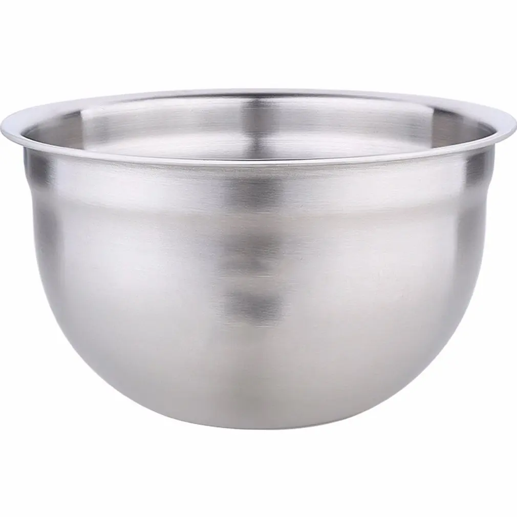 Stainless Steel Pots Egg Bowls Deepened With Scales Baked Salad Soup Seasoning Pot Taste Bucket Household Kitchenware