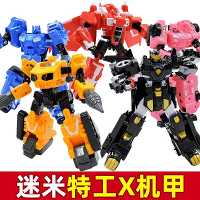 

Mini Air-Ground Combat Team Transformation Impossible Toy X Jingang Secret Special Attack Team Robot Boy CHILDREN'S Suit