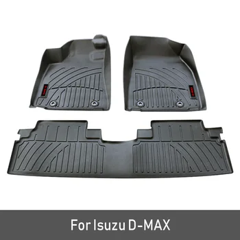 

2020 New TPE Custom Car Floor Mats For Isuzu DMax Accessories D-max 2015 2016 2017 2018 Foot Pads Automobile Car Carpet Styling