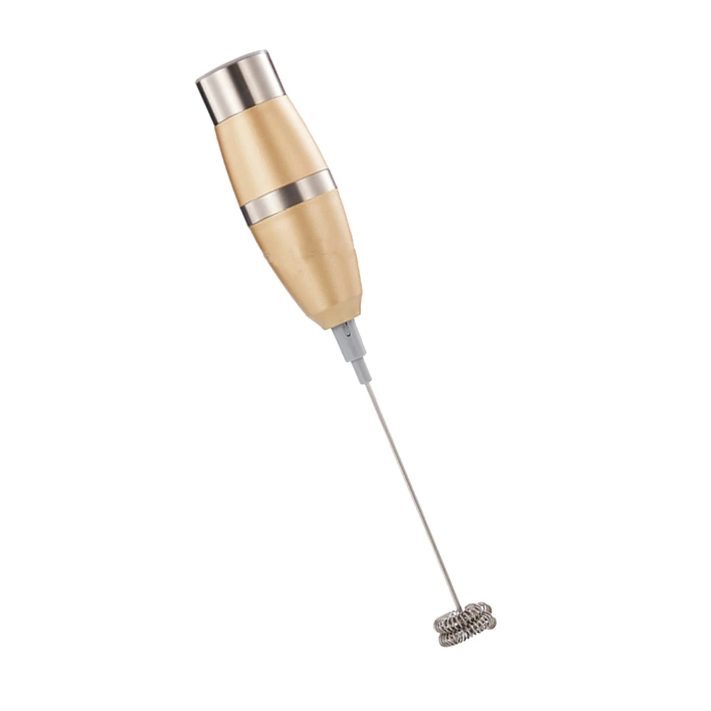 Handheld Electric Milk Frother Coffee Stainless Foamer Whisk Mixers Blend