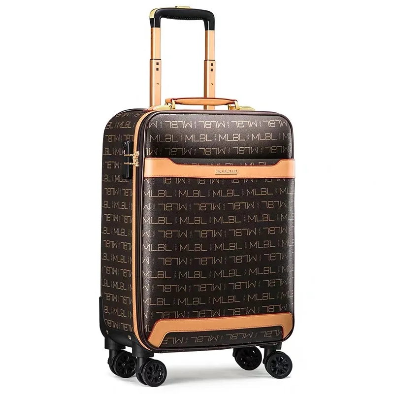 Мужской высококачественный чемодан на колесиках с паролем для студентов Женская дорожная сумка с колесиками 16 20 24 размера - Цвет: 24 inch