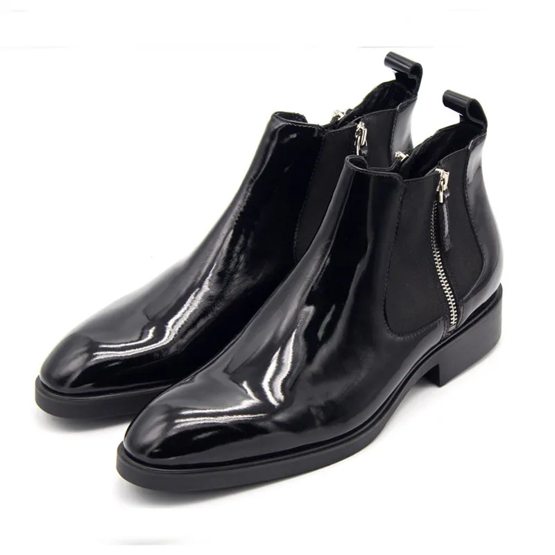 British Mens Lace Up Slip On Pointy Metal Toe Leather Splice Dress Business Shoe