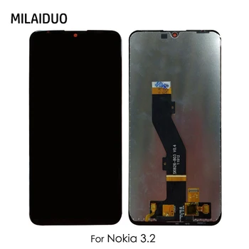 

LCD Display For Nokia 3.2 LCD Touch Screen Digitizer Glass Assembly Replacement Black No Frame 6.26"