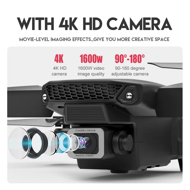 2020 New E525 Pro Drone HD 4K/1080P Double Camera three-sided obstacle avoidance drone HD aerial photography quadcopter Toy Gift 4