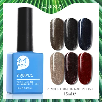 

ZRUIXIA 1pc Rainbow Holograhic Sparkling Color Nail Gel Polish Nails Art Polish Nail Lacquer Varnish Esmalte 15ml