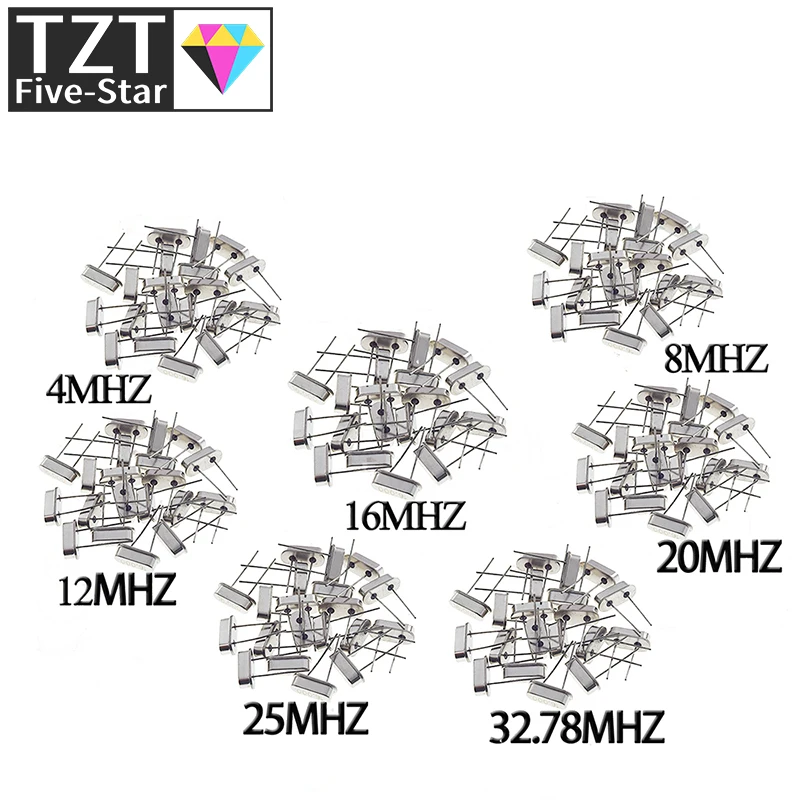 TZT 10/30PCS HC-49S 4Mhz 6Mhz 8Mhz 12Mhz 16Mhz 20Mhz 24Mhz 4.000mhz 8.000mhz Quarzoszillatoren – Detail 1