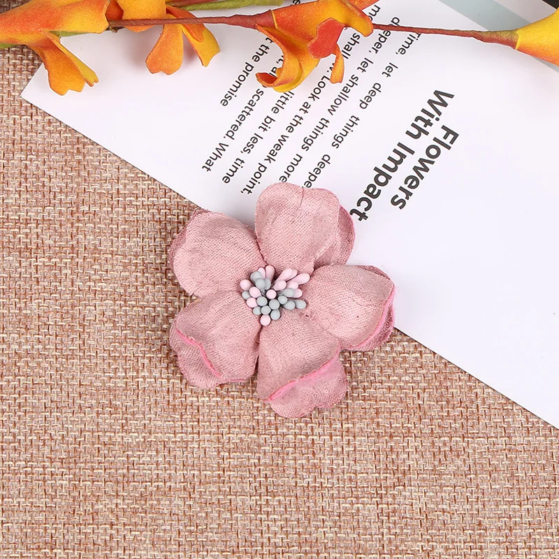 5 шт. шифон искусственный цветок хенд-мейд DIY Ткань Цветы для свадебной вечеринки ремесло домашнее украшение - Цвет: 6