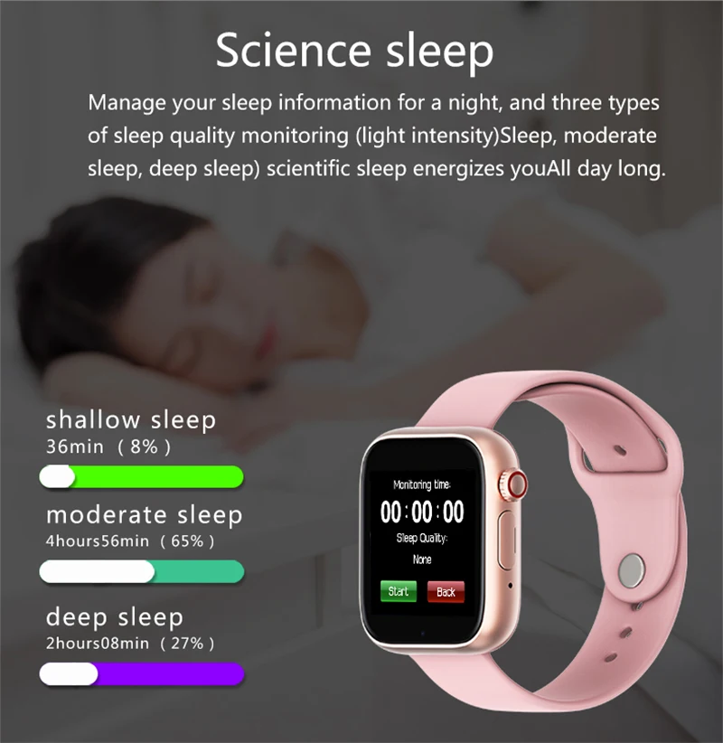 L11 Smart Warch Support 2G SIM Card with Sleep/Fitness Tracker Dail Call Monitor Anti-Lost Smart Bracelet Band IOS Android