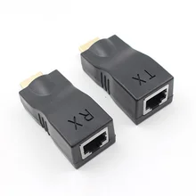 4K 3D HDMI 1,4 30M удлинитель для RJ45 по Cat 5e/6 сетевой LAN Ethernet адаптер