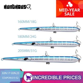 

Hunt house fishing lure needle stylo long casting pencil floating 205/180/160mm isca artificial leurre souple carp fishing lure