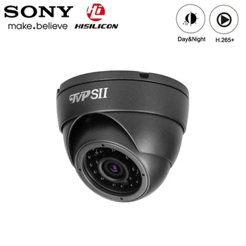

5MP,3MP Hi3516C Sony IMX323 Gray 24pcs infrared Led Waterproof IP66 Metal H.265+ 25Fps ONVIF Audio hemisphere IP POE Dome Camera