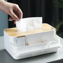 Новая автомобильная коробка для салфеток, автомобильный держатель для салфеток с деревянной крышкой, многофункциональная коробка для хранения, для дома, офиса, автомобильные аксессуары