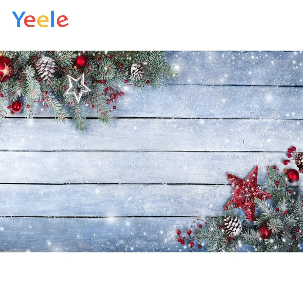 

Yeele Photophone For Christmas Wooden Board Tree Winter Photography Backgrounds Photographic Backdrops for Photo Studio Props