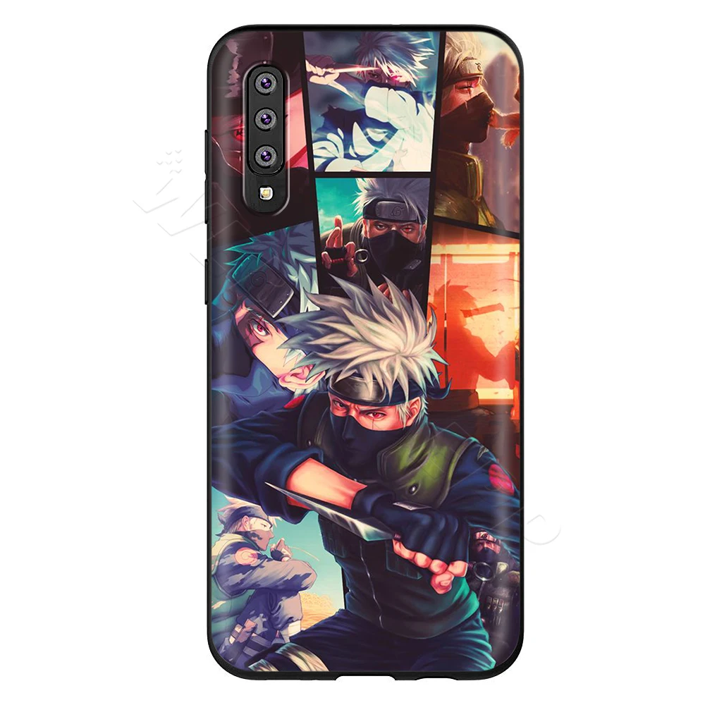 Webbedepp Наруто Какаши чехол для samsung Galaxy S7 S8 S9 S10 Edge Plus Note 10 8 9 A10 A20 A30 A40 A50 A60 A70