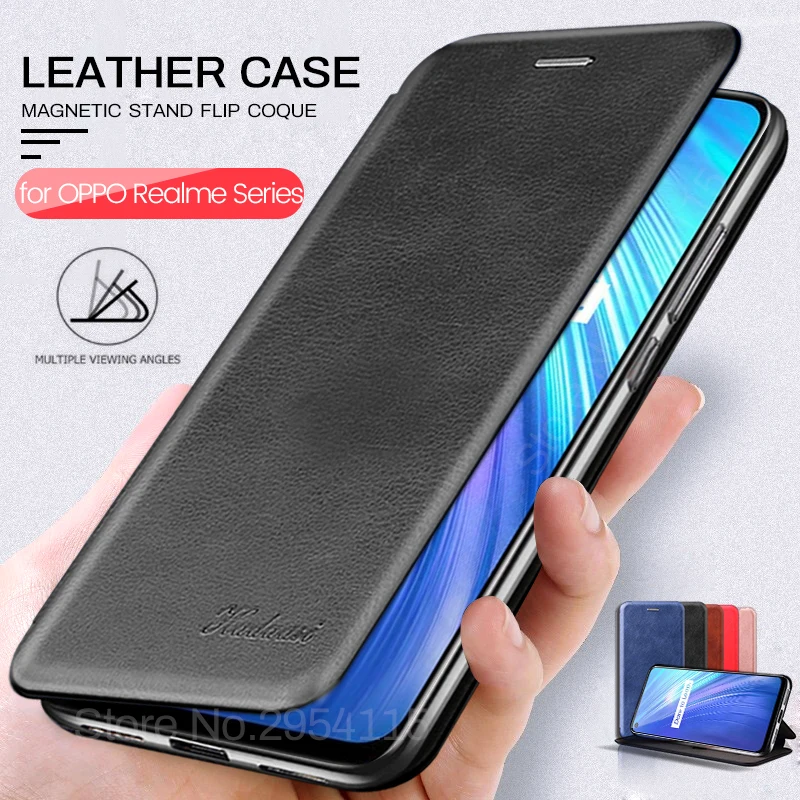 Leather Stand Book Flip Case Oppo A5 Oppo A52