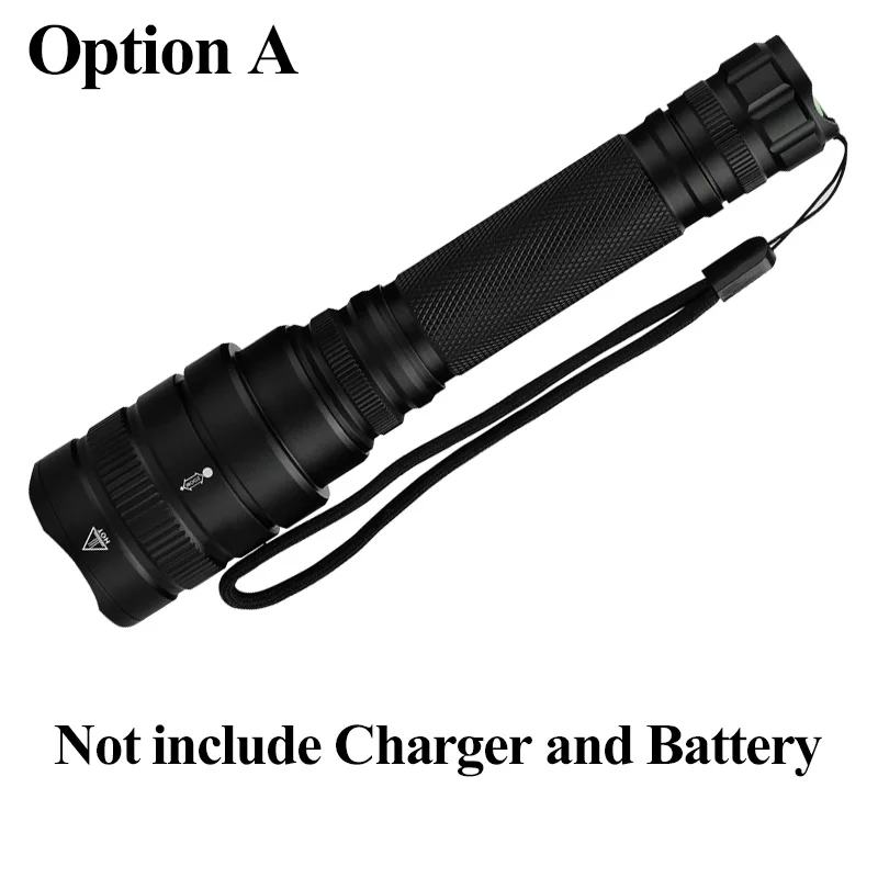 Option A Litwod Z40 1515 CREE XHP70.2 чип Мощный светодиодный тактический фонарь 3800lm 2 шт. 18650 батарея 5200 мАч zoom XHP50.2 фонарь - Испускаемый цвет: Option A