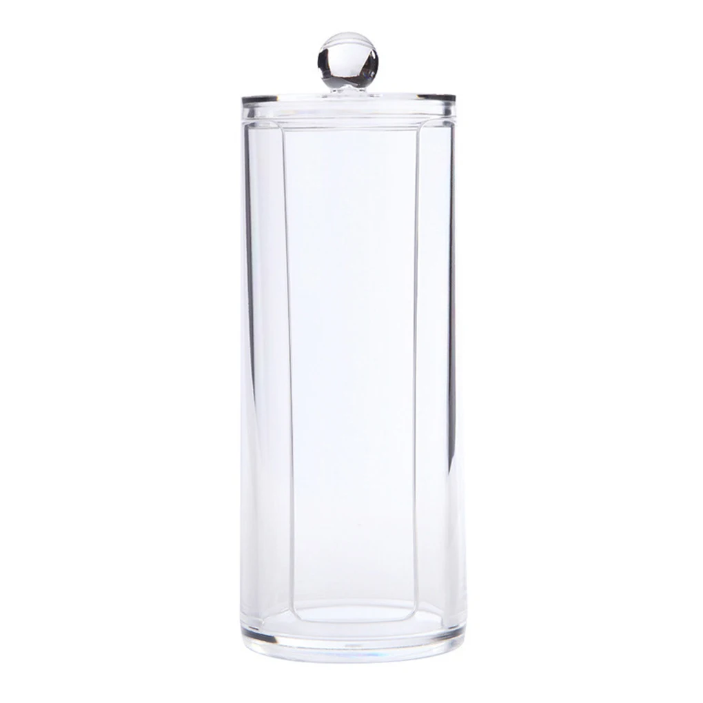 

Cotton Swab Makeup Organizer Storage Box Clear Plastic Cotton Ball Holder Q-tips Holder Makeup Brush Pads Swab Organizer