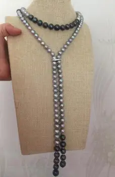 شراءمجوهرات تصميم جديد جنوب البحر جولة متعدد الألوان اللؤلؤ قلادة 48 بوصة