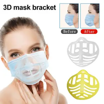 

5Pcs Breathable Mouth Mask Support Breathing Assist Mask Inner Cushion Bracket Food Grade Prevent Lipstick Off Mask Holder