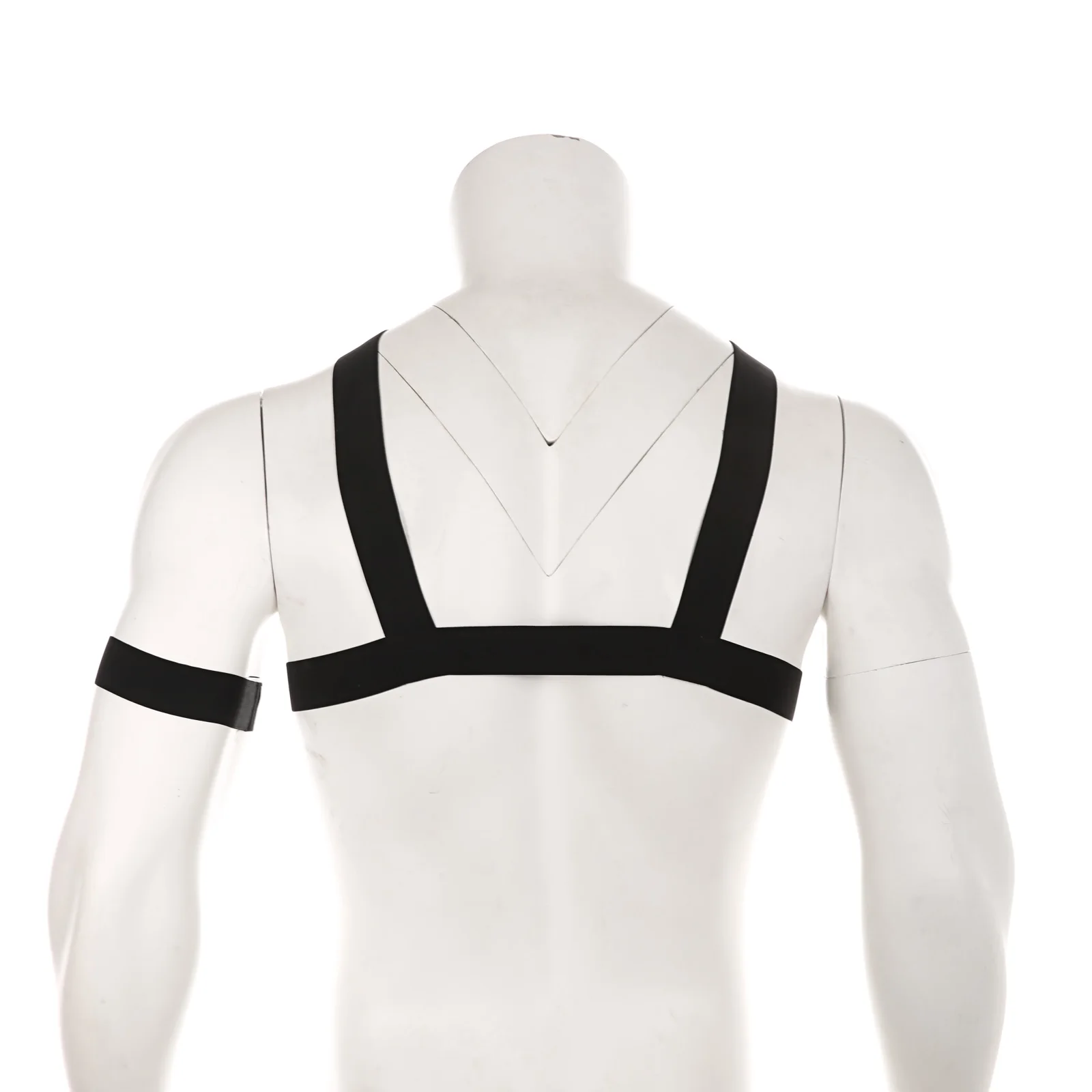 Cosplay Costume Mens Bondage Lingerie Sexy Fetish Wear Sexy Men's Body Chest Harness Bondage Halter Neck Men Lingerie